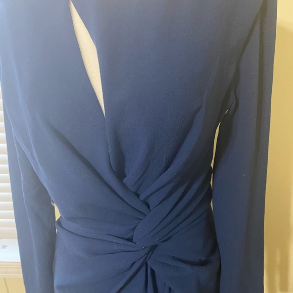 Dress The Population Twist Front Blue Cocktail-dress - Picture 9 of 9